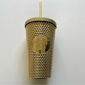 Starbucks Grande Gold Studded Tumbler Winter 2023